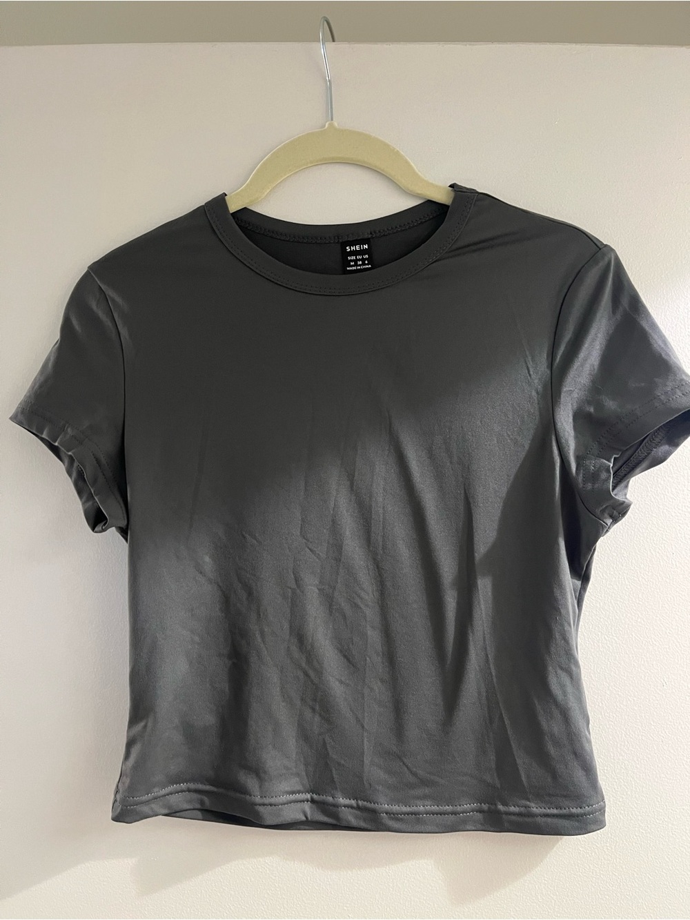 Gray Crop Top